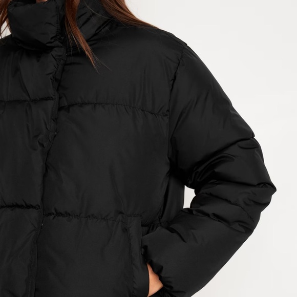 NWT OLD NAVY Quilted Puffer Jacket COLOR BLACK JACK - Picture 4 of 7